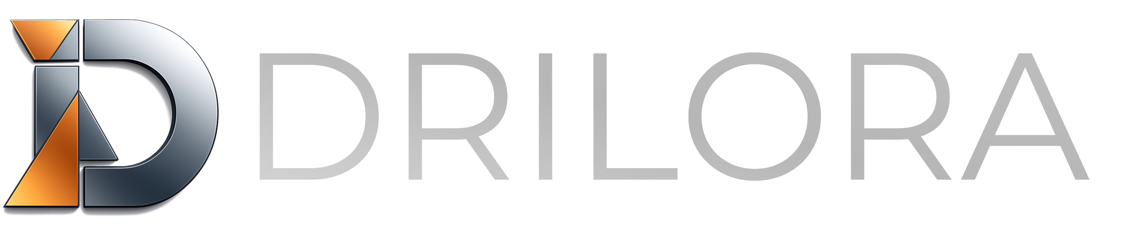 Drilora Logo White